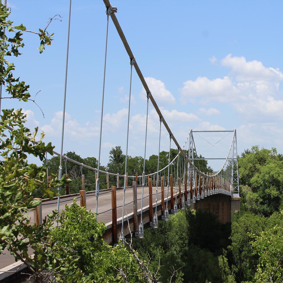 Regency Suspension Bridge Mills County TX Ride It Wrench It