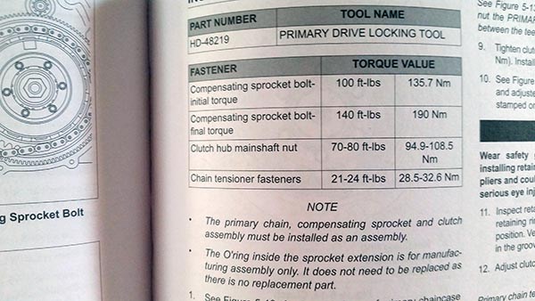 torque spec harley