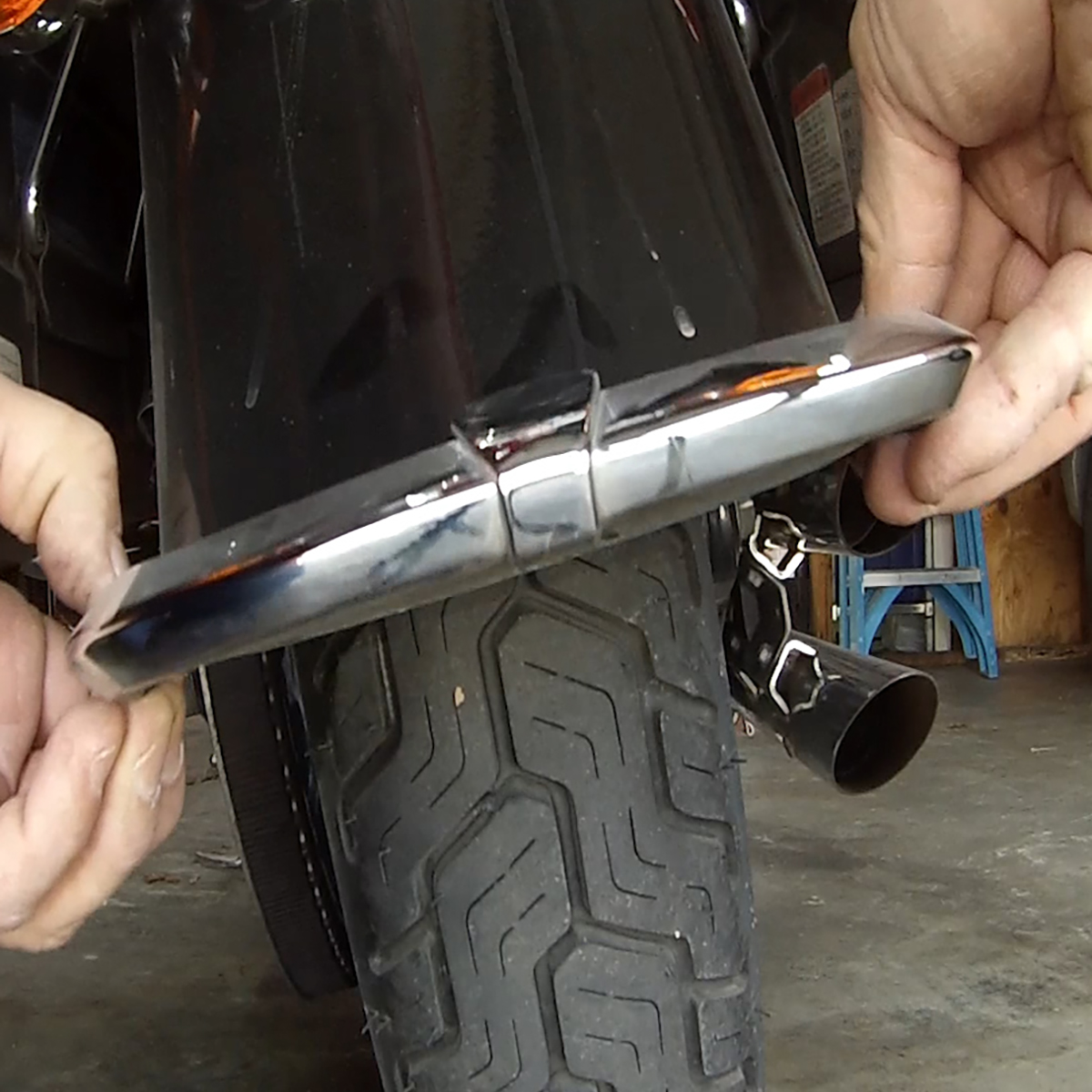 How To Replace A Fender Tip On A Harley